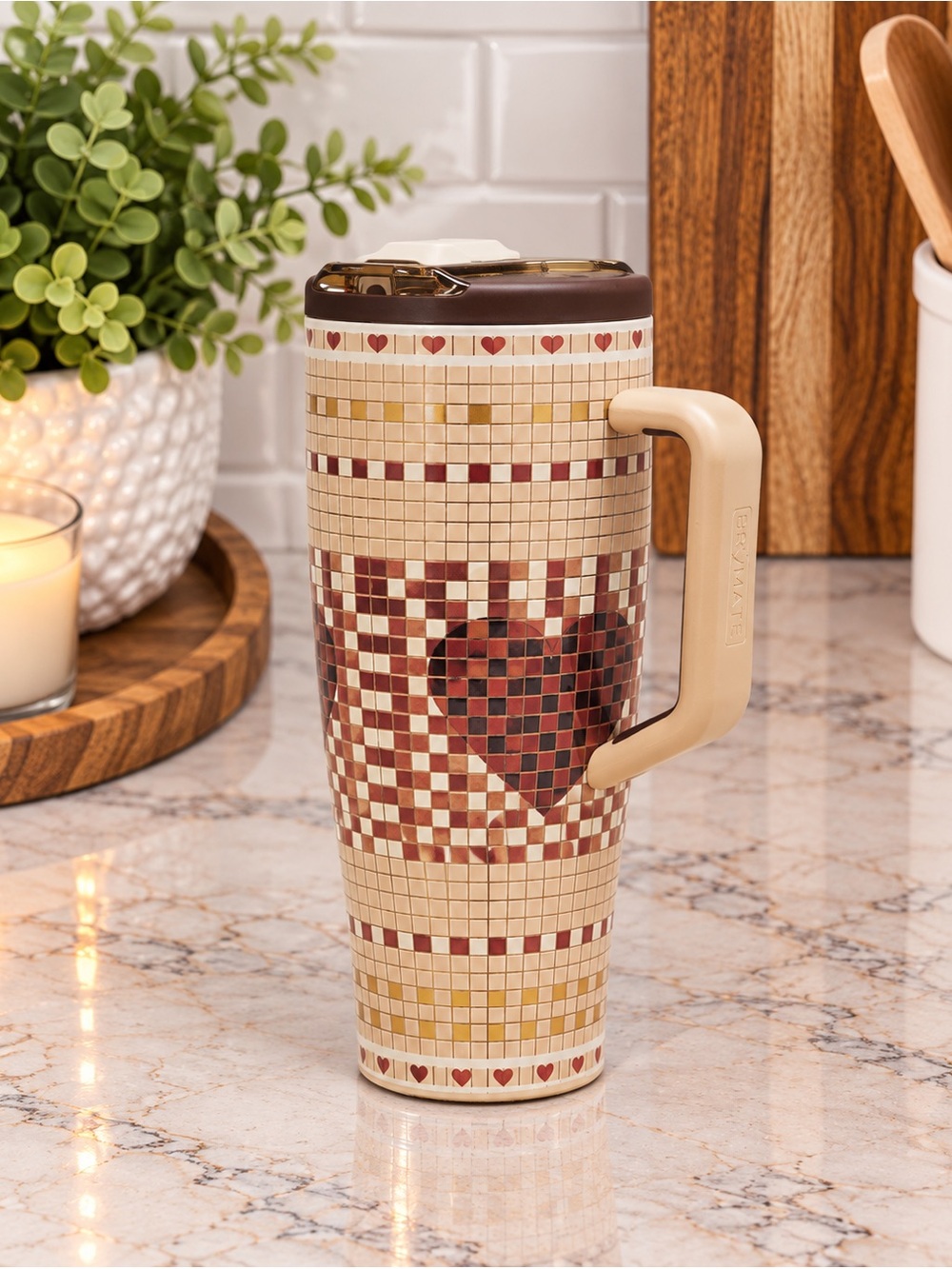 BrüMate x Anthropologie LOVE YOU TO PIECES 40oz Era Flip Water Bottle NEW!!